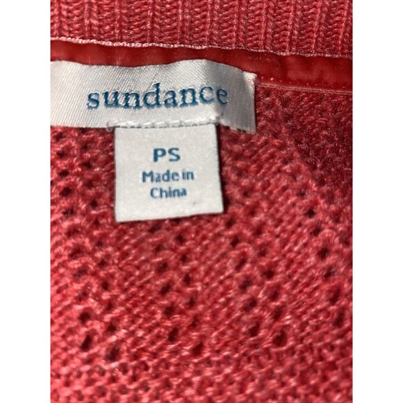 Sundance Women’s Sz PS Pink Button Front Cardigan Sweater Wool Alpaca Blend - Picture 9 of 11